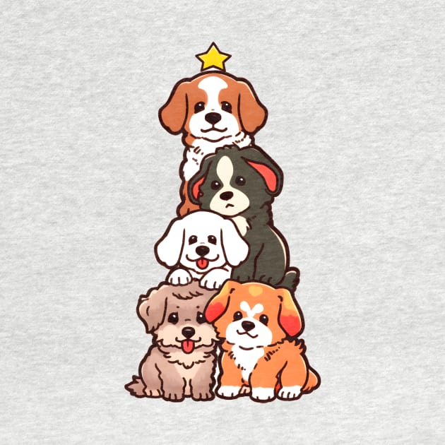 Christmas Dogs Tree by xuanxuanshop